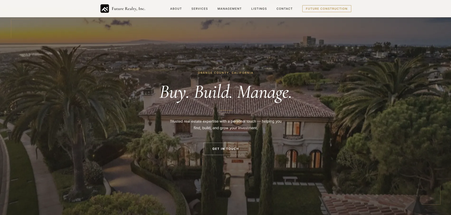 Future Realty, Inc. website screenshot